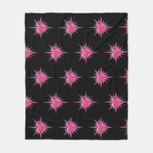 Rosa Stacheliges Herz Cybersigilism Fleece-Decke