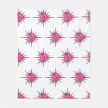 Rosa Stacheliges Herz Cybersigilismus Fleece-Decke