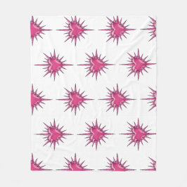 Rosa Stacheliges Herz Cybersigilismus Fleece-Decke Fleecedecke