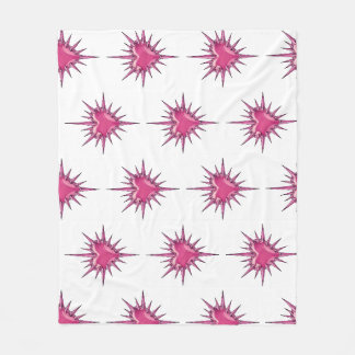 Rosa Stacheliges Herz Cybersigilismus Fleece-Decke Fleecedecke