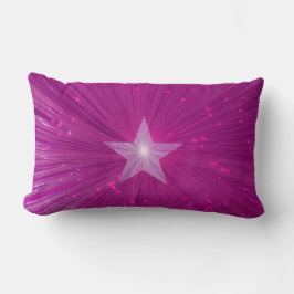 Rosa-Star-Kissen Lendenkissen