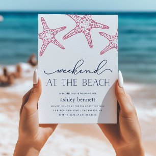 Rosa Starfish   Wochenende bei der Einladung zum S