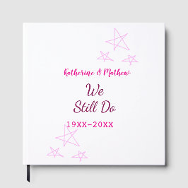 Rosa Stars Jubiläum der Erneuerung Moderne Gästebuch