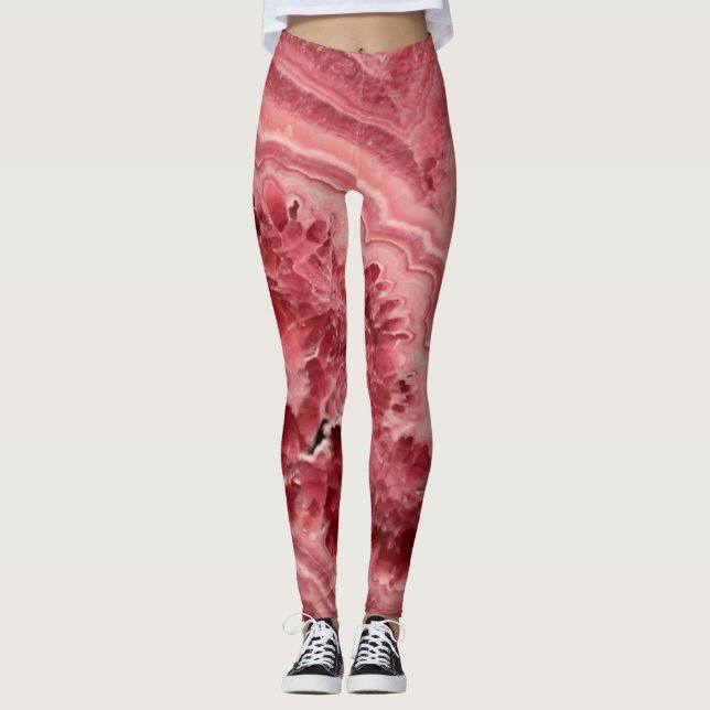 Rosa Stein Leggings (Vorderseite)