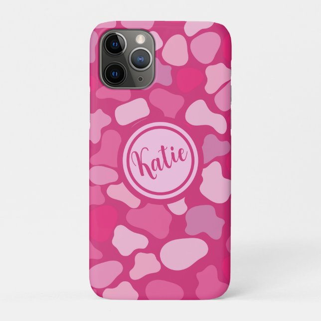 rosa Steinmuster Case-Mate iPhone Hülle (Rückseite)