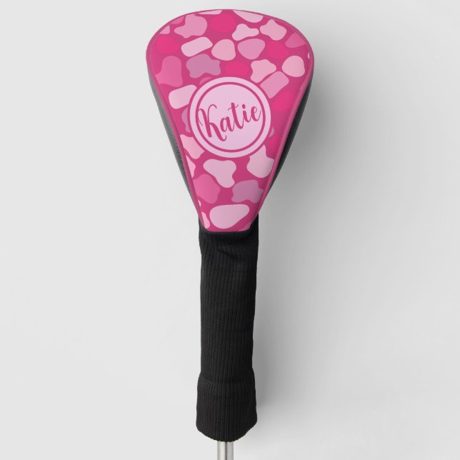 rosa Steinmuster Golf Headcover (Vorderseite)