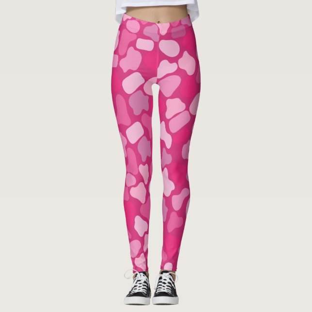 rosa Steinmuster Leggings (Vorderseite)