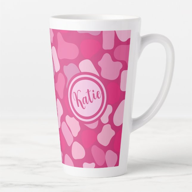 Rosa Steinmuster- Milchtasse (Rechts)