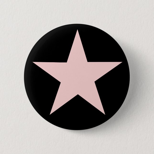 Rosa Stern-Knopf Button (Vorderseite)