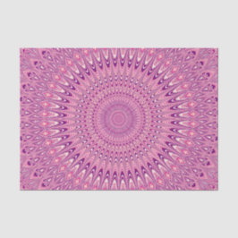 Rosa Stern-Mandala Seidenpapier