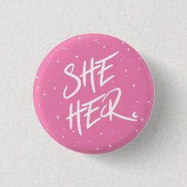 Rosa Sterne Button