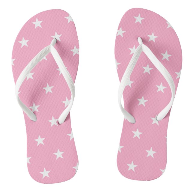 Rosa Sterne Flip Flops (Fußbett)