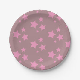 Rosa Sterne Kinder Baby Circus Party Pappteller