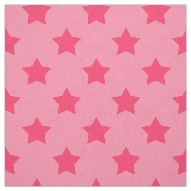 Rosa Sterne Rosa Hintergrund Textil Stoff (Muster)