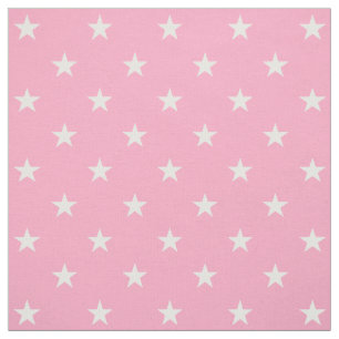 rosa Sterne Stoff
