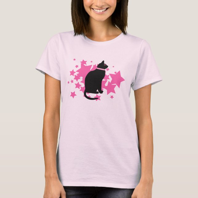 Rosa Sterne T-Shirt (Vorderseite)