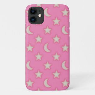Rosa Sterne und Mondmuster Case-Mate iPhone Hülle