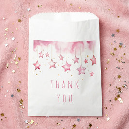 Rosa Sterne Vielen Dank Geschenktütchen