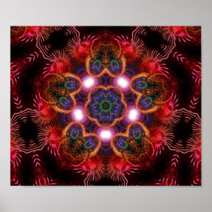 rosa SternLeuchten-Poster Poster