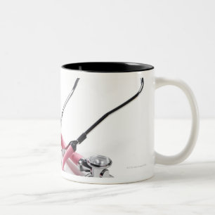 Rosa Stethoskop Zweifarbige Tasse