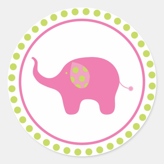 Rosa Sticker (Vorderseite)