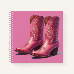 Rosa Stiefel Notebook! Notizbuch