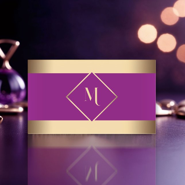 Rosa Stilvolle Gold Frame Moderne Visitenkarte (Von Creator hochgeladen)