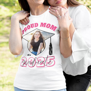 Rosa Stolz Mama eines Absolventen Foto T-Shirt