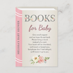 Rosa Storybook-Baby-Sprinkle-Bibliotheksbuch Begleitkarte