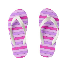 Rosa Streifen Flip Flops