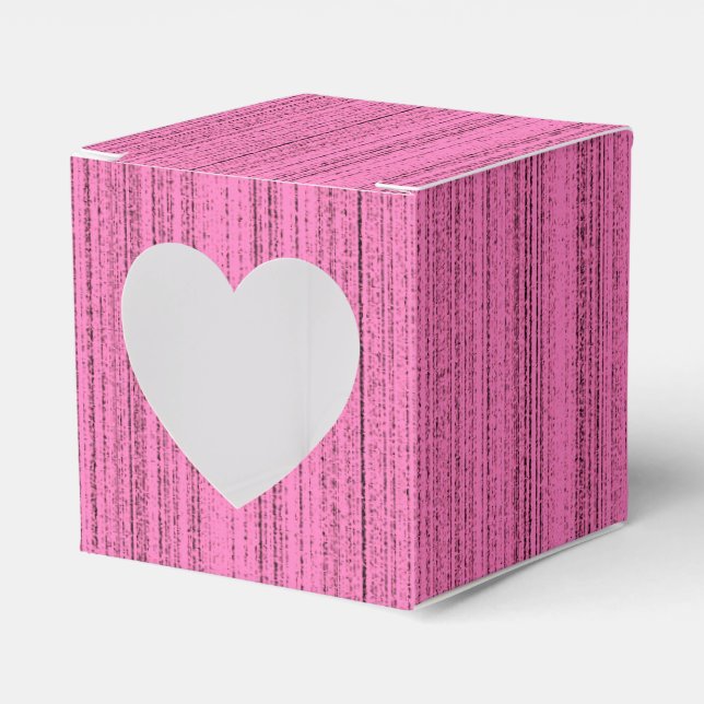 Rosa Streifen Geschenkschachtel (Vorderseite)