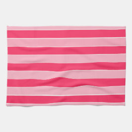 Rosa Streifen Geschirrtuch