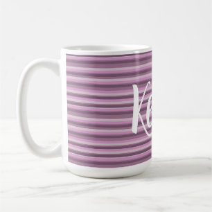 Rosa Streifen Kaffeetasse
