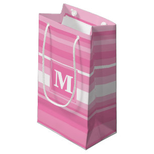 Rosa Streifen Kleine Geschenktüte