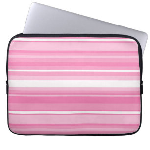Rosa Streifen Laptopschutzhülle