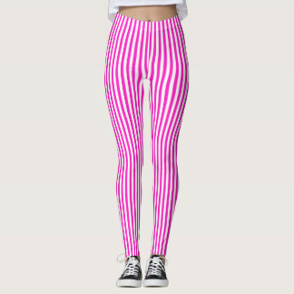 Rosa Streifen Leggings