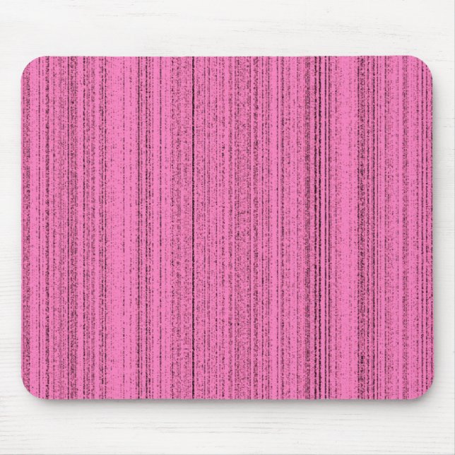 Rosa Streifen Mousepad (Vorne)