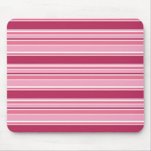 Rosa Streifen Mousepad