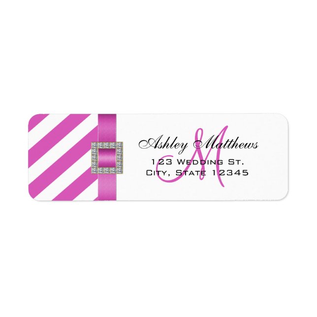 Rosa Streifen, Multiband für Hochzeiten (Vorne)