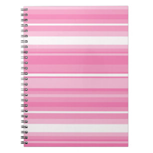 Rosa Streifen Notizblock