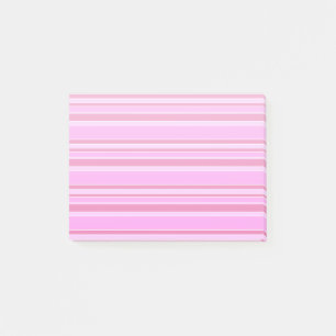 Rosa Streifen Post-it Klebezettel