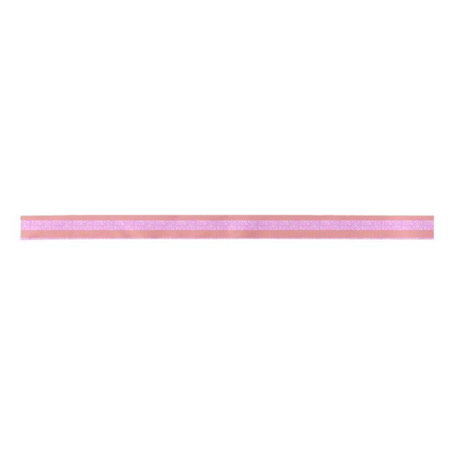 Rosa Streifen Satinband (Vorderseite)