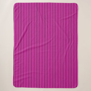 Rosa Streifen Sherpadecke
