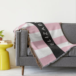 Rosa Streifen, Streifen, Linien, Ihr Name Decke