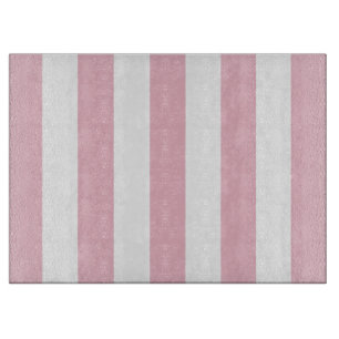 Rosa Streifen, weiße Streifen, gestreiftes Muster Schneidebrett