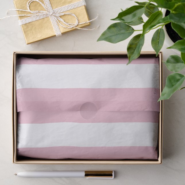 Rosa Streifen, weiße Streifen, gestreiftes Muster Seidenpapier (Geschenk)