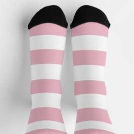 Rosa Streifen, weiße Streifen, gestreiftes Muster Socken