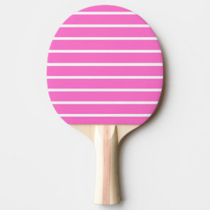 Rosa Streifendesign Tischtennis Schläger