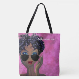 Rosa Studentinnenverbindung-schwarze Kunst Tasche