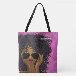 Rosa Studentinnenverbindung-schwarze Kunst Tasche